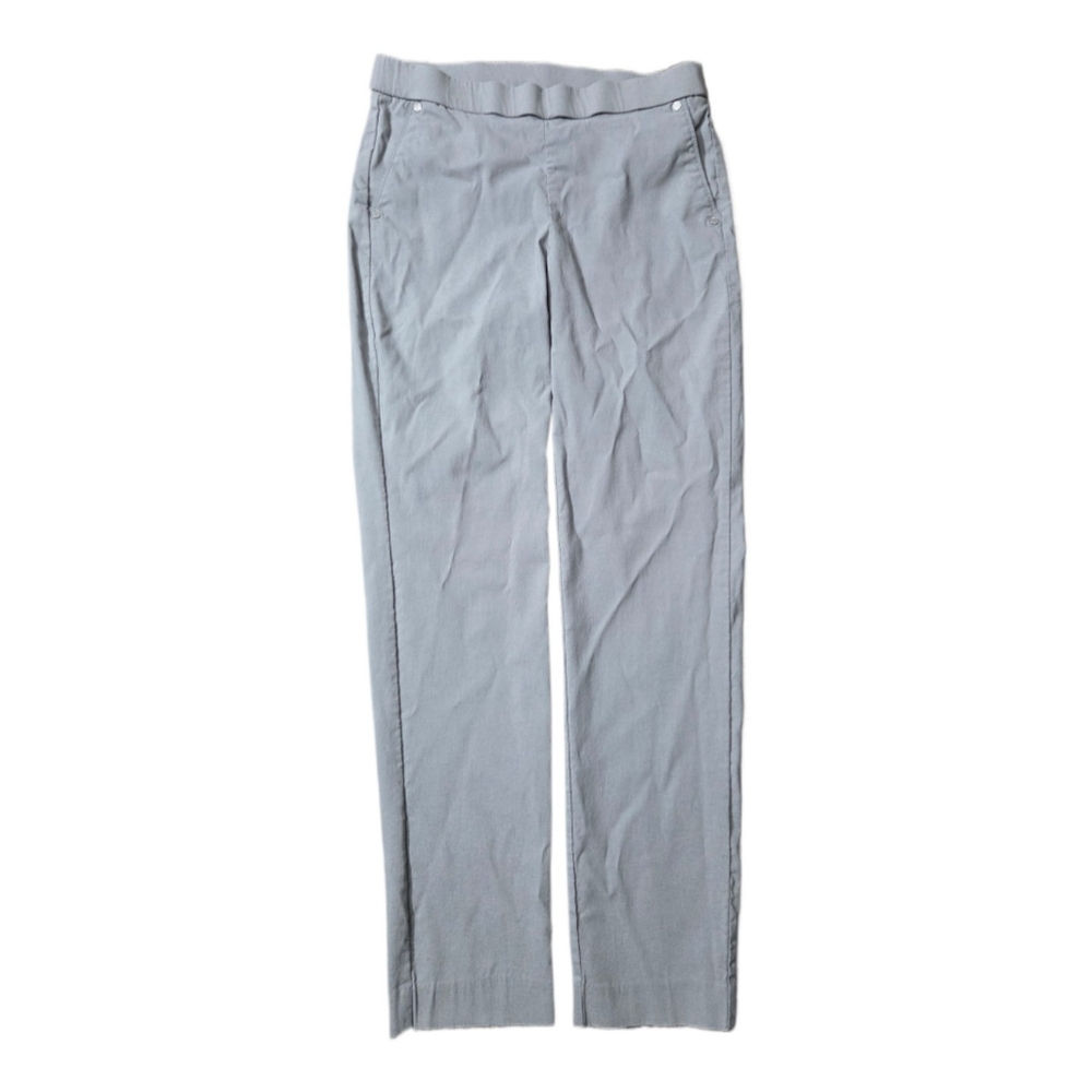 Anne Klein Women's Gray Dress Pants Button Straight Leg Size 2 Slacks
